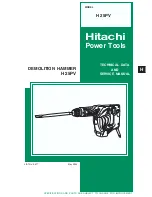 Hitachi H 25PV Technical Data And Service Manual preview