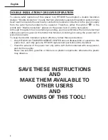 Предварительный просмотр 8 страницы Hitachi H 30PV Safety Instructions And Instruction Manual