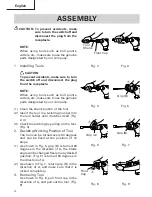 Предварительный просмотр 10 страницы Hitachi H 30PV Safety Instructions And Instruction Manual