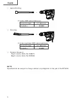 Preview for 16 page of Hitachi H 30PV Safety Instructions And Instruction Manual