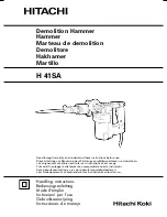 Preview for 1 page of Hitachi H 41SA Handling Instructions Manual