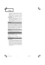 Preview for 16 page of Hitachi H 41SC Handling Instructions Manual