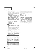 Preview for 36 page of Hitachi H 41SC Handling Instructions Manual