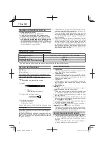Preview for 14 page of Hitachi H 41SD Handling Instructions Manual