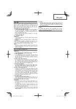 Preview for 15 page of Hitachi H 41SD Handling Instructions Manual