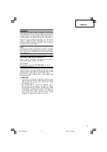 Preview for 19 page of Hitachi H 55SA Handling Instructions Manual