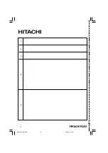 Предварительный просмотр 39 страницы Hitachi H 60KA Handling Instructions Manual