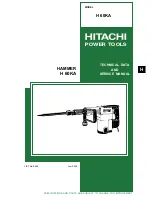 Hitachi H 60KA Technical Data And Service Manual preview