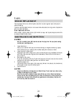 Preview for 28 page of Hitachi H 60ME Handling Instructions Manual