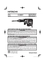 Hitachi H 60MEY Instruction Manual preview