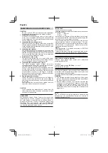 Предварительный просмотр 4 страницы Hitachi H 65SB2 Handling Instructions Manual