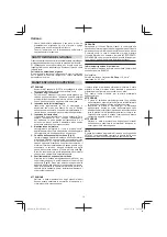 Предварительный просмотр 14 страницы Hitachi H 65SB2 Handling Instructions Manual