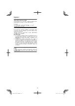 Предварительный просмотр 22 страницы Hitachi H 65SB2 Handling Instructions Manual