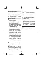 Предварительный просмотр 54 страницы Hitachi H 65SB2 Handling Instructions Manual