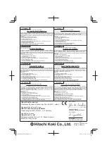 Предварительный просмотр 92 страницы Hitachi H 65SB2 Handling Instructions Manual