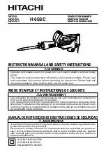 Hitachi H 65SC Instruction Manual And Safety Instructions preview