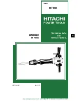 Hitachi H 70SD Technical Data And Service Manual preview