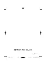 Preview for 20 page of Hitachi H 90SB Handling Instructions Manual