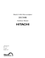 Hitachi H8/3008 Hardware Manual предпросмотр