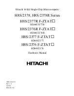 Hitachi H8S/2376 F-ZTAT Hardware Manual предпросмотр