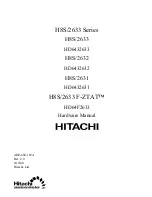 Preview for 1 page of Hitachi H8S/2631 Hardware Manual