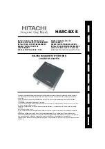 Preview for 1 page of Hitachi HARC-BX E Installation And Operation Manual