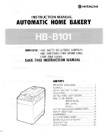 Предварительный просмотр 1 страницы Hitachi HB-B101 Instruction Manual