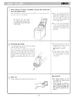 Предварительный просмотр 14 страницы Hitachi HB-B101 Instruction Manual