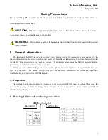 Preview for 3 page of Hitachi HBU-2015 Instruction Manual