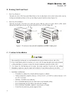 Предварительный просмотр 12 страницы Hitachi HBU-2015 Instruction Manual