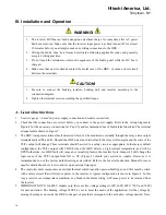 Предварительный просмотр 14 страницы Hitachi HBU-2015 Instruction Manual