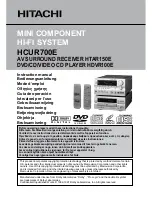 Preview for 1 page of Hitachi HCUR700E Instruction Manual