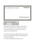 Предварительный просмотр 48 страницы Hitachi HDC-1296E Instruction Manual