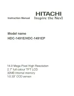Hitachi HDC-1491E Instruction Manual preview