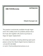 Preview for 52 page of Hitachi HDC-761E Instruction Manual