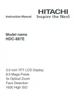 Hitachi HDC-887E Instruction Manual предпросмотр