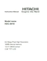 Preview for 1 page of Hitachi HDC-891E Instruction Manual