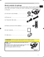 Предварительный просмотр 5 страницы Hitachi HDPJ52 User'S Manual And Operating Manual