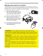 Предварительный просмотр 12 страницы Hitachi HDPJ52 User'S Manual And Operating Manual