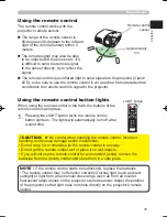 Предварительный просмотр 19 страницы Hitachi HDPJ52 User'S Manual And Operating Manual