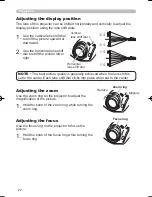 Предварительный просмотр 22 страницы Hitachi HDPJ52 User'S Manual And Operating Manual