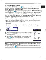 Предварительный просмотр 29 страницы Hitachi HDPJ52 User'S Manual And Operating Manual