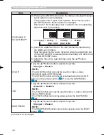 Предварительный просмотр 40 страницы Hitachi HDPJ52 User'S Manual And Operating Manual