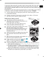 Предварительный просмотр 57 страницы Hitachi HDPJ52 User'S Manual And Operating Manual