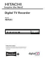 Preview for 1 page of Hitachi HDR253 Instruction Manual