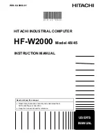 Preview for 1 page of Hitachi HF-W2000 Instruction Manual