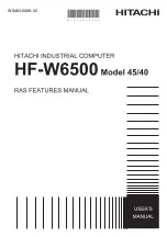 Предварительный просмотр 1 страницы Hitachi HF-W6500 45/40 Feature Manual