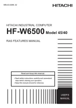 Предварительный просмотр 2 страницы Hitachi HF-W6500 45/40 Feature Manual