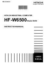 Hitachi HF-W6500 Instruction Manual preview