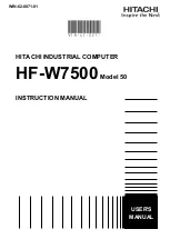 Preview for 1 page of Hitachi HF-W7500 Instruction Manual